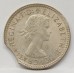 AUSTRALIA 1963 . SIXPENCE . ERROR . BITTEN EDGE